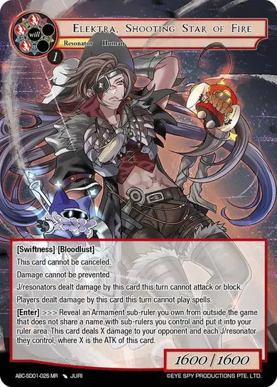 Elektra, Shooting Star of Fire