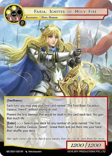 Faria, Igniter of Holy Fire