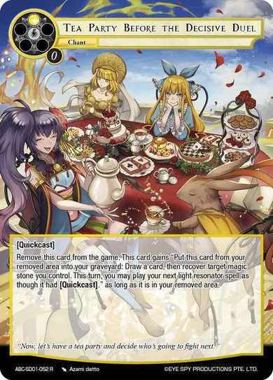 Tea Party before the Decisive Duel