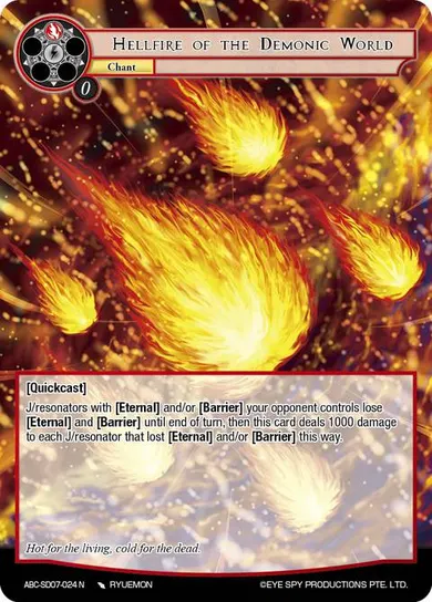 Hellfire of the Demonic World