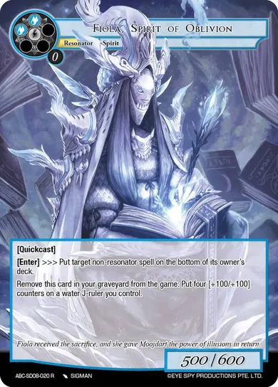 Fiola, Spirit of Oblivion