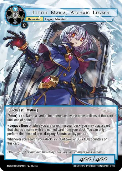 Little Maria, Archaic Legacy