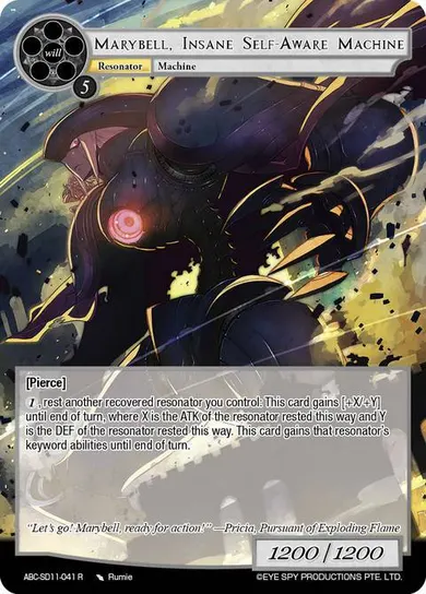 Marybell, Insane Self-Aware Machine