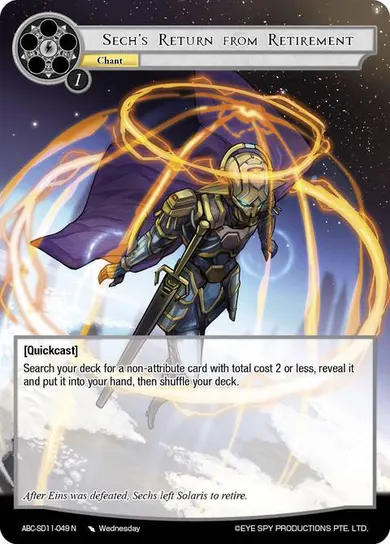Sech's Return from Retirement