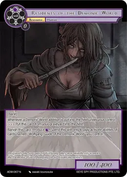 Residents of the Demonic World