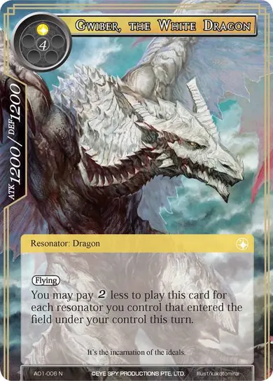Gwiber, the White Dragon