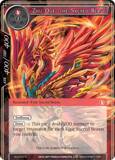 Zhu Que, the Sacred Beast