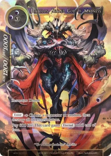 Diabolos, Sealed God of Madness