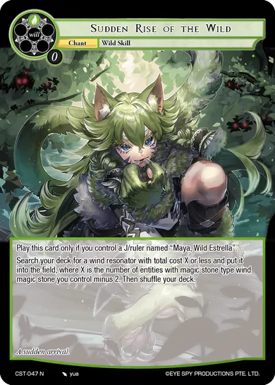 Sudden Rise of the Wild