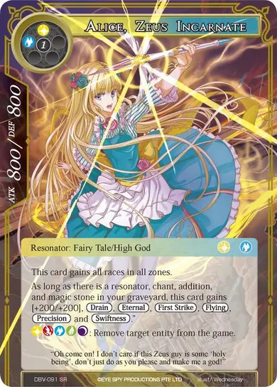 Alice, Zeus Incarnate
