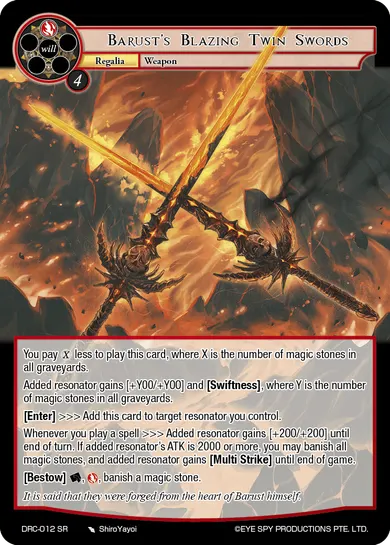 Barust's Blazing Twin Swords