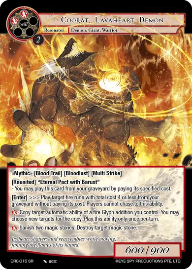 Coorat, Lavaheart Demon