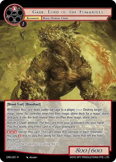 Gark, Lord of the Fumaroles