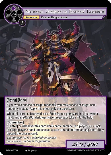 Neithardt, Guardian of Diabolos' Labyrinth