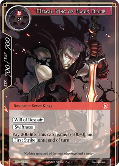 Melgis, King of Black Flame