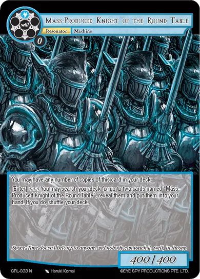 Mass-Produced Knight of the Round Table