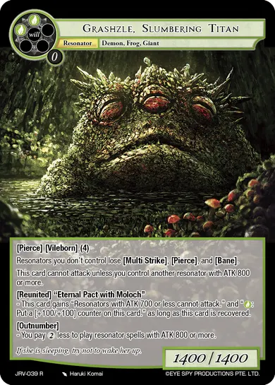 Grashzle, Slumbering Titan