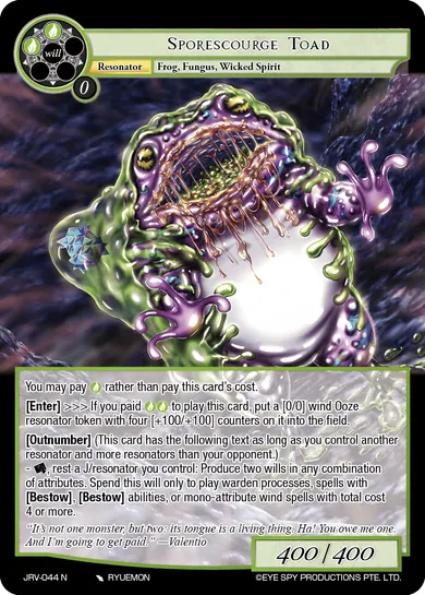 Sporescourge Toad