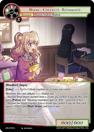 Diane, Cheerful Roommate