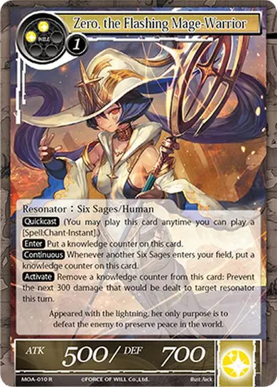 Zero, the Flashing Mage-Warrior