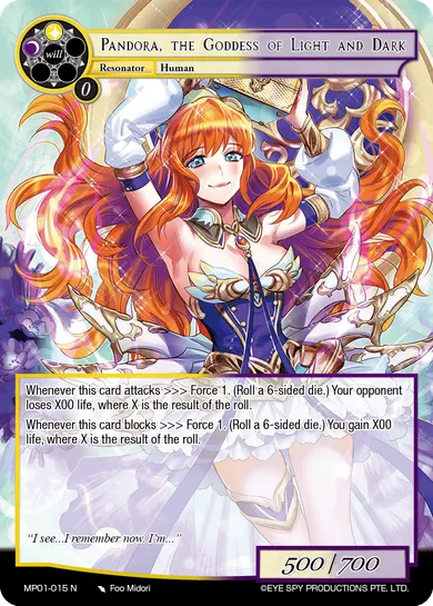 Pandora, the Goddess of Light and Dark