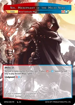 Sol, Hierophant of the Helio Star