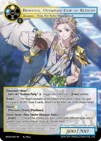 Dionysus, Olympian God of Revelry