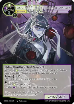 Lich, Pontiff of the Immortal Orchard