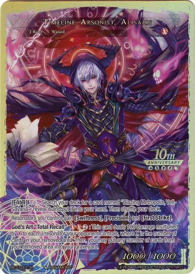 Timeline Arsonist, Alisaris