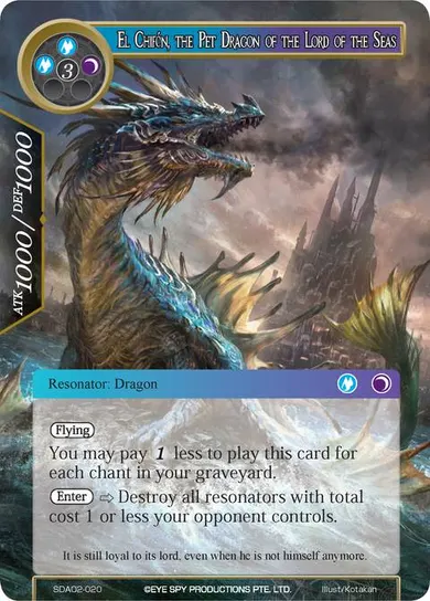 El Chifón, the Pet Dragon of the Lord of the Seas