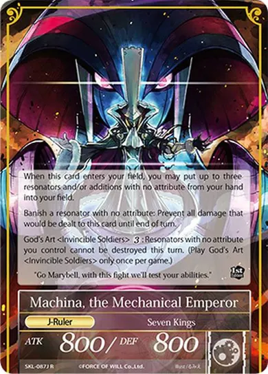 Machina, the Mechanical Emperor