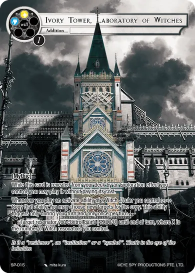 Ivory Tower, Laboratory of Witches