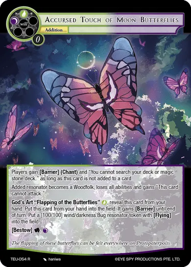 Accursed Touch of Moon Butterflies