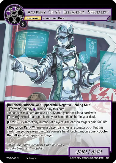 Academy City's Emergency Specialist