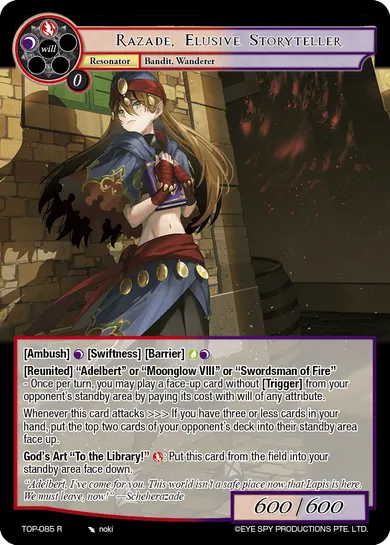 Razade, Elusive Storyteller