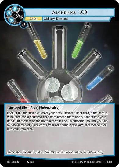 Alchemics 103