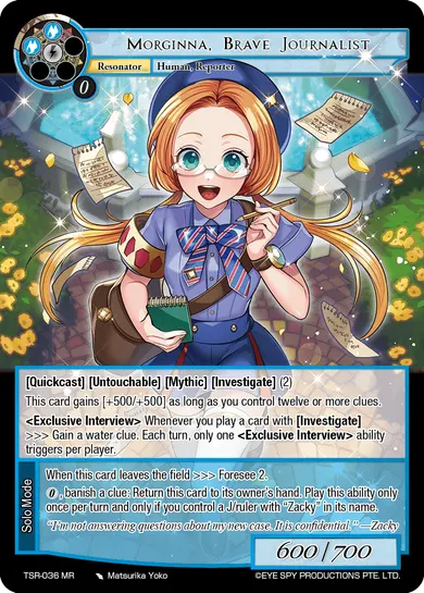 Morginna, Brave Journalist