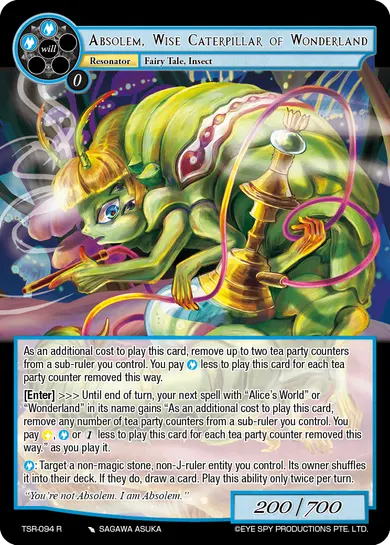 Absolem, Wise Caterpillar of Wonderland
