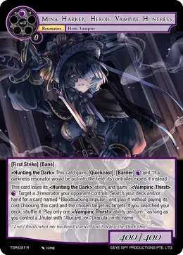Mina Harker, Heroic Vampire Huntress