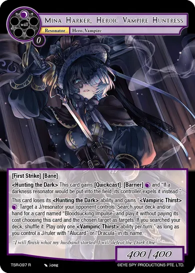 Mina Harker, Heroic Vampire Huntress
