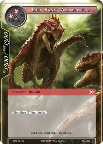 Red Fang Allosaurus