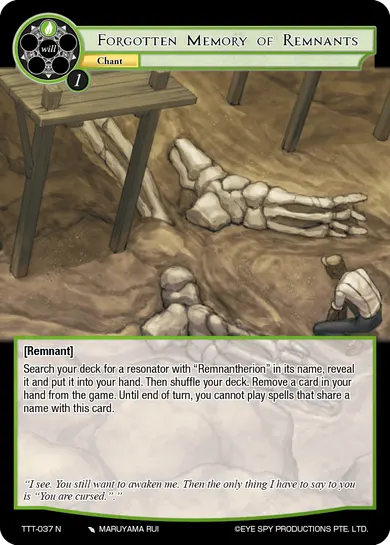 Forgotten Memory of Remnants