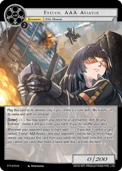 Evelyn, AAA Aviator