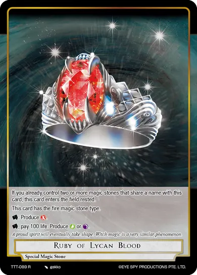 Ruby of Lycan Blood
