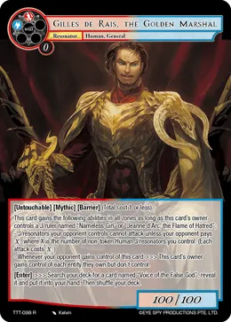 Gilles de Rais, the Golden Marshal